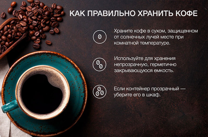 Как правильно хранить кофе